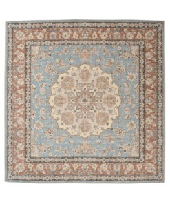 Tappeto da esterno vintage quadrato - Valenca Nova azzurro/beige - overzicht