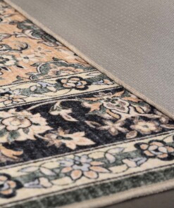 Tappeto da esterno vintage - Valenca Nova verde scuro - close up, thumbnail