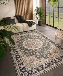 Tappeto da esterno vintage - Valenca Nova verde scuro - sfeer