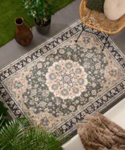 Tappeto da esterno vintage - Valenca Nova verde scuro - sfeer