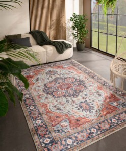 Tappeto da esterno vintage - Valenca Fino verde/blu - sfeer