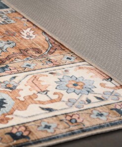 Tappeto da esterno vintage - Valenca Fino oro/blu