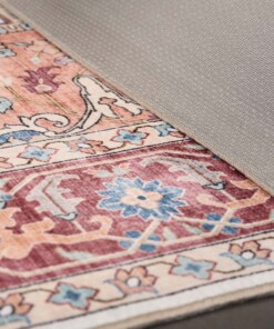 Tappeto da esterno vintage - Valenca Fino crema/rosso