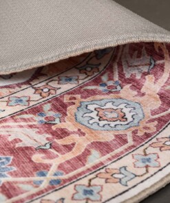 Tappeto da esterno vintage ovale - Valenca Fino crema/rosso