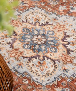 Tappeto da esterno vintage - Valenca Fino terracotta