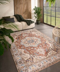 Tappeto da esterno vintage - Valenca Fino terracotta - sfeer