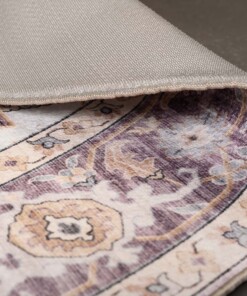 Tappeto da esterno vintage ovale - Valenca Fino viola/rosa