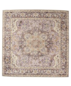 Tappeto da esterno vintage quadrato - Valenca Fino viola/rosa - overzicht, thumbnail