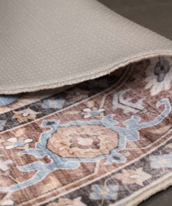 Tappeto da esterno vintage ovale - Valenca Fino azzurro chiaro