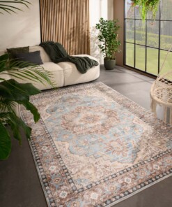 Tappeto da esterno vintage - Valenca Fino azzurro chiaro - sfeer