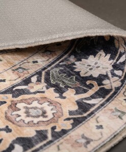 Tappeto da esterno rotondo vintage - Valenca Fino beige/verde