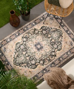 Tappeto da esterno vintage - Valenca Fino beige/verde - sfeer