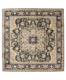 Tappeto da esterno vintage quadrato - Valenca Fino beige/verde - overzicht, thumbnail