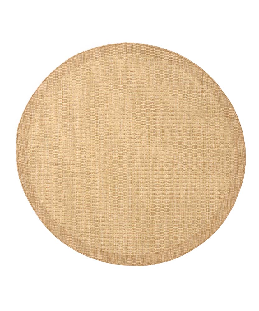 Tappeto da esterno rotondo - Coastal beige - overzicht Tappeto da esterno rotondo - Coastal beige - overzicht