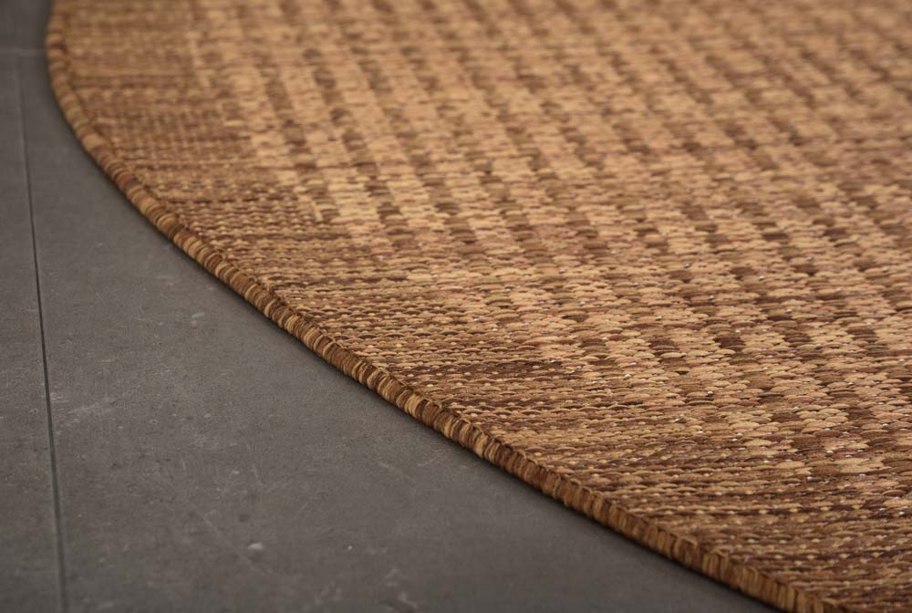 Tappeto da esterno rotondo - Coastal marrone - close up Tappeto da esterno rotondo - Coastal marrone - close up