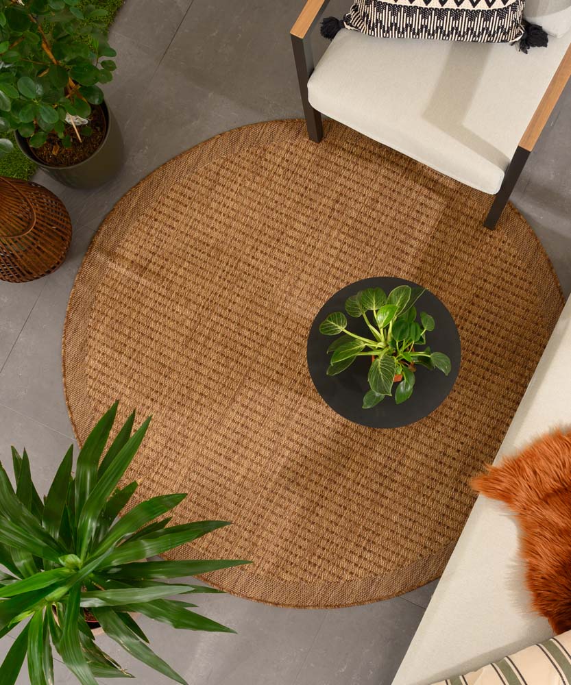 Tappeto da esterno rotondo - Coastal marrone - sfeer Tappeto da esterno rotondo - Coastal marrone - sfeer