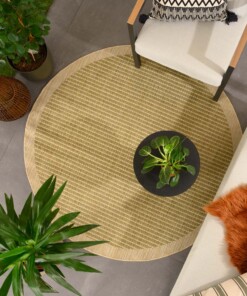 Tappeto da esterno rotondo - Coastal verde - sfeer