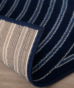 Tappeto Japandi - Ease Akira Blu scuro