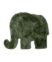 Tappeto per bambini soffice Elefante - soffice Verde oliva - overzicht, thumbnail