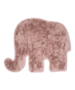 Tappeto per bambini soffice Elefante - soffice Rosa - overzicht