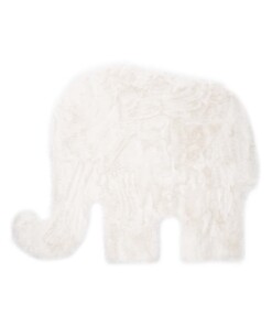 Tappeto per bambini soffice Elefante - soffice Bianco - overzicht