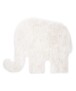 Tappeto per bambini soffice Elefante - soffice Bianco - overzicht, thumbnail