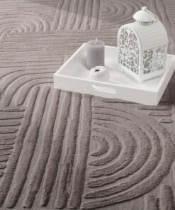 Tappeto morbido - Emily Geometric tortora - close up, thumbnail Tappeto morbido - Emily Geometric tortora - close up, thumbnail