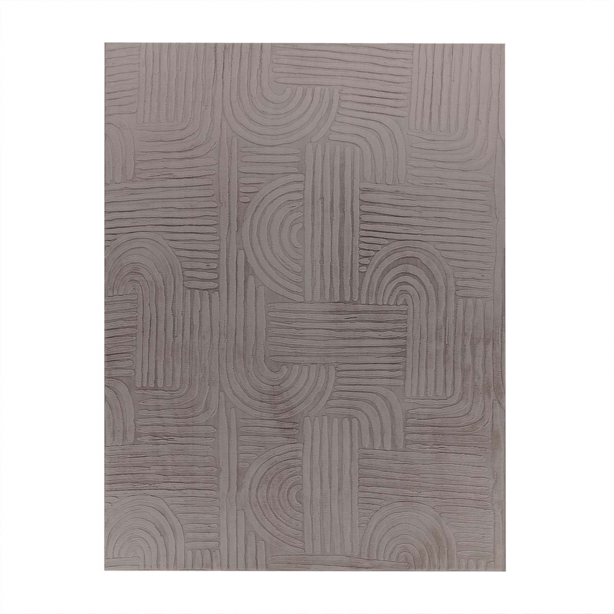 Tappeto morbido - Emily Geometric tortora - overzicht Tappeto morbido - Emily Geometric tortora - overzicht