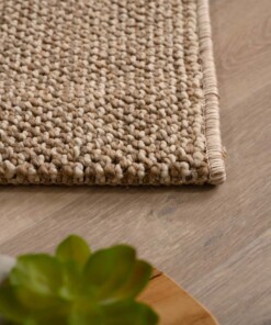 Passatoia pelo corto - Loom marrone - close up, thumbnail