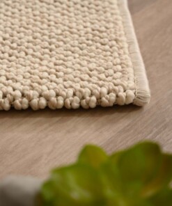 Passatoia pelo corto - Loom crema - close up, thumbnail Passatoia pelo corto - Loom crema - close up, thumbnail