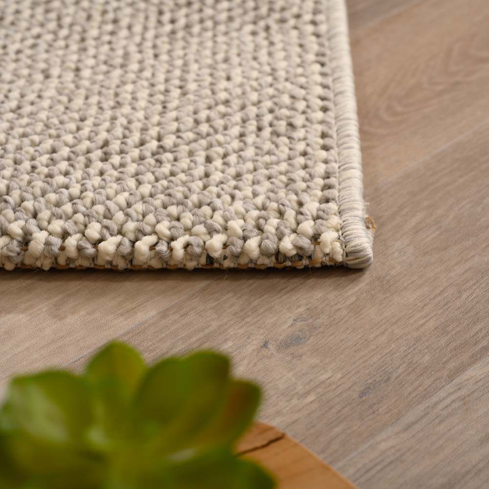 Passatoia pelo corto - Loom argento - close up Passatoia pelo corto - Loom argento - close up