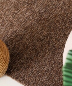 Tappeto quadrato bouclé Lush - Marrone