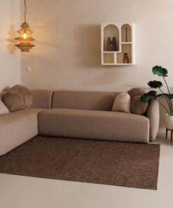 Passatoia bouclé Lush - Marrone - sfeer