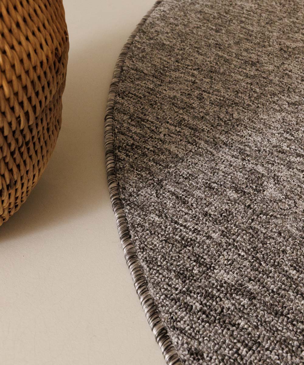 Tappeto rotondo bouclé Lush - Grigio Tappeto rotondo bouclé Lush - Grigio