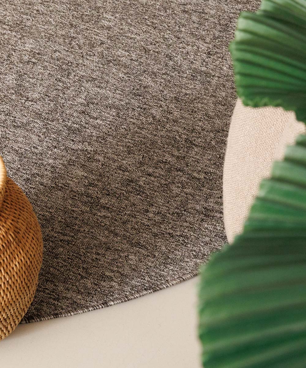 Tappeto rotondo bouclé Lush - Grigio Tappeto rotondo bouclé Lush - Grigio