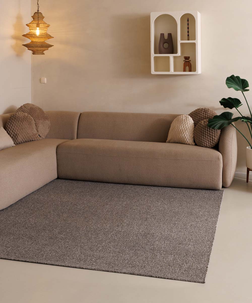 Tappeto quadrato bouclé Lush - Grigio Tappeto quadrato bouclé Lush - Grigio