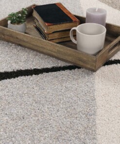 Tappeto astratto - Flux beige - overzicht, thumbnail