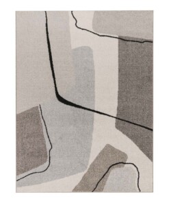 Tappeto astratto - Flux beige - overzicht