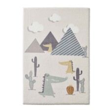 Tappeto bambini dinosauri - Animigo No.3 crema/multi - overzicht, thumbnail