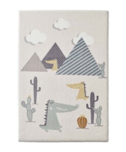 Tappeto bambini dinosauri - Animigo No.3 crema/multi - overzicht