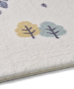 Tappeto bambini scoiattolo - Animigo crema/multi - close up, thumbnail Tappeto bambini scoiattolo - Animigo crema/multi - close up, thumbnail