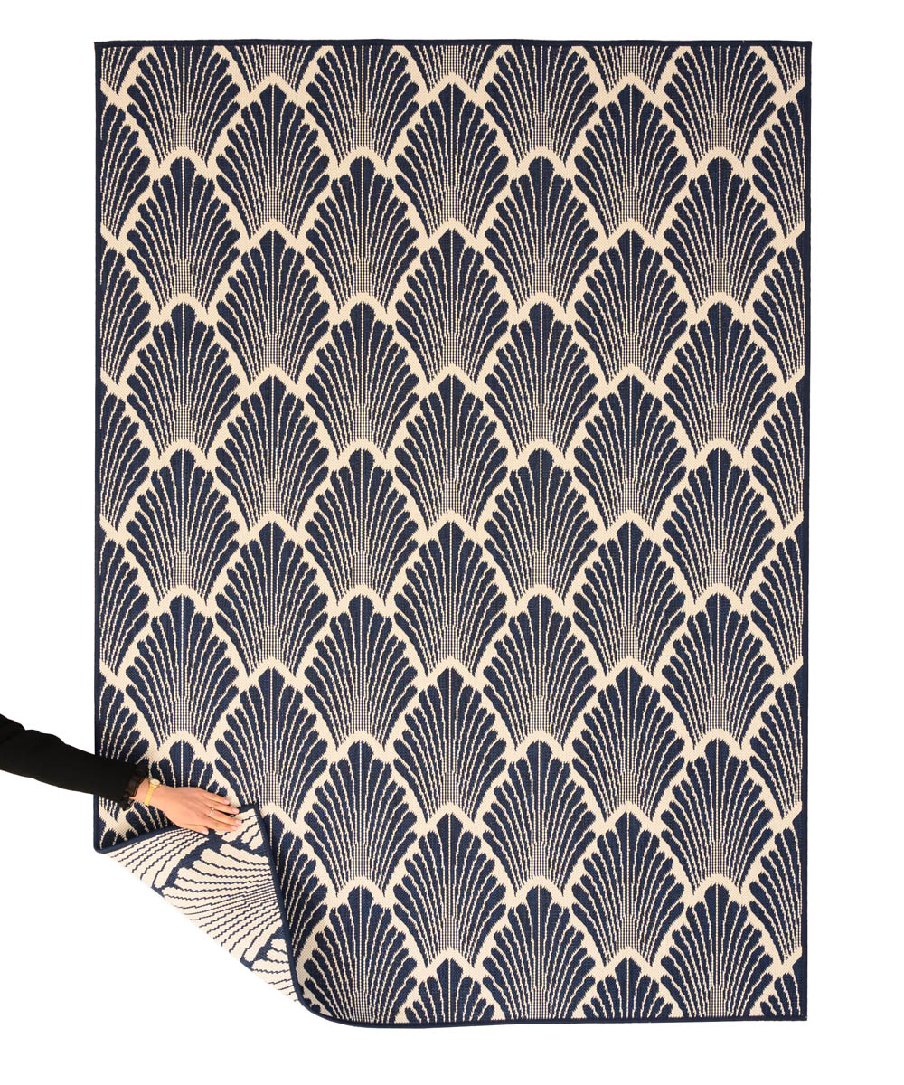 Tappeto da esterno Modern - Flip Scale Blu scuro - overzicht Tappeto da esterno Modern - Flip Scale Blu scuro - overzicht