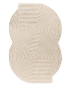Tappeto design organico - Balans Infinity avorio - overzicht