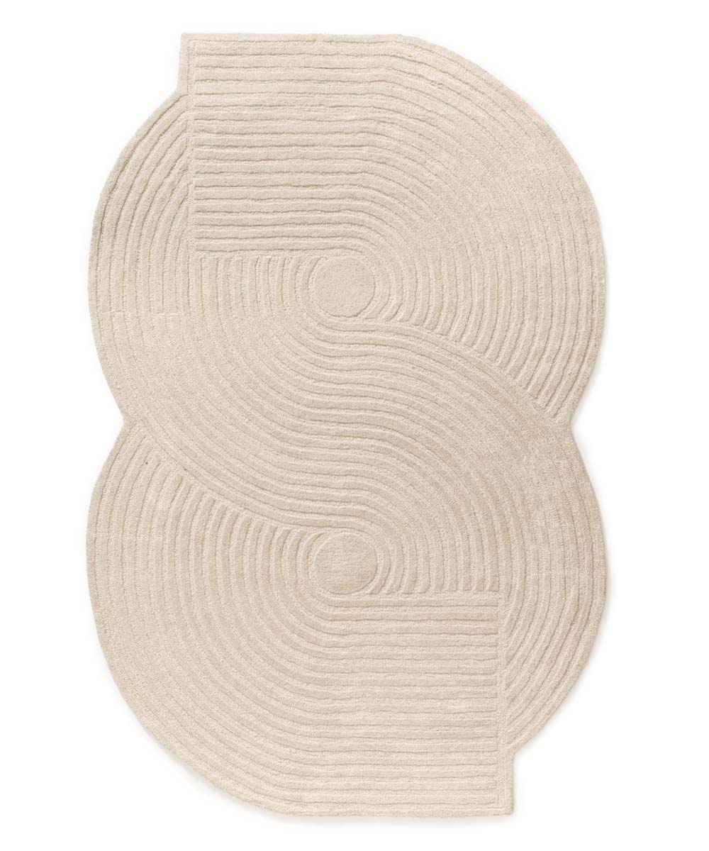 Tappeto design organico - Balans Infinity avorio - overzicht Tappeto design organico - Balans Infinity avorio - overzicht