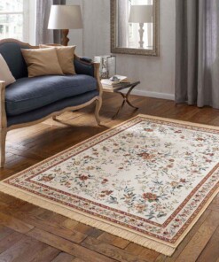 Tappeto orientale - Regal Flora crema/rosso - sfeer