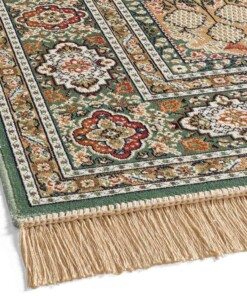 Tappeto orientale - Regal Silas verde - close up, thumbnail