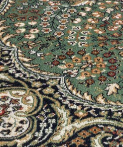 Tappeto passatoia persiano - Regal Adriadne verde - close up, thumbnail