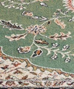 Tappeto persiano - Regal Victor verde - close up, thumbnail