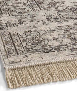 Tappeto passatoia persiano - Regal Felix grigio - close up, thumbnail