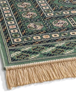 Tappeto orientale - Regal Leonor verde scuro - close up, thumbnail